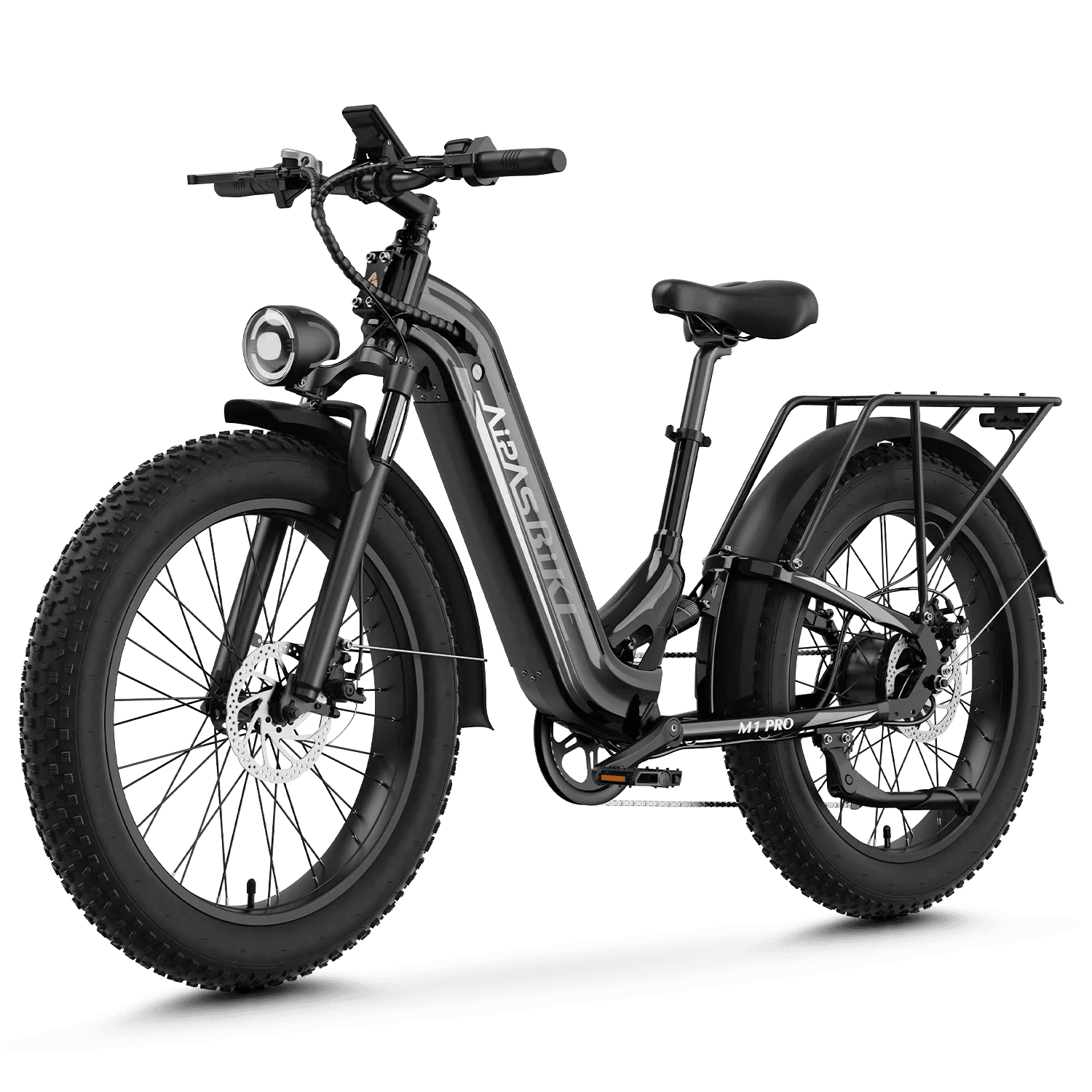 Complete AIPAS M1 Pro step-through frame and wide tires